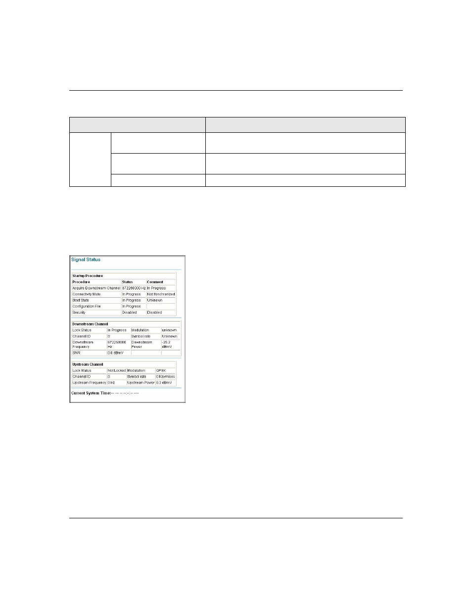 Signal status, Signal status -3 | NETGEAR CG814WG V3 User Manual | Page 41 / 64