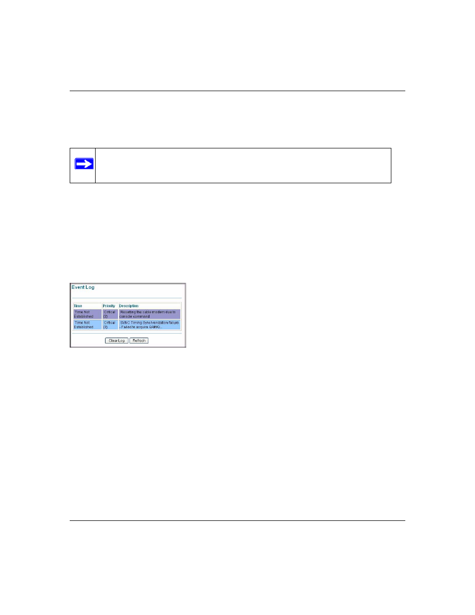 Event log, Event log -6 | NETGEAR CG814WG V3 User Manual | Page 44 / 64