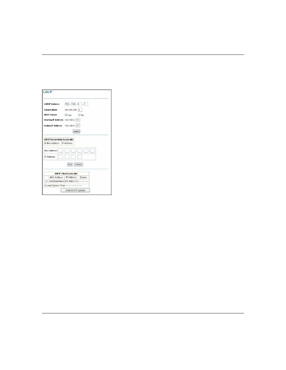 Lan ip settings, Lan ip settings -9 | NETGEAR CG814WG V3 User Manual | Page 47 / 64