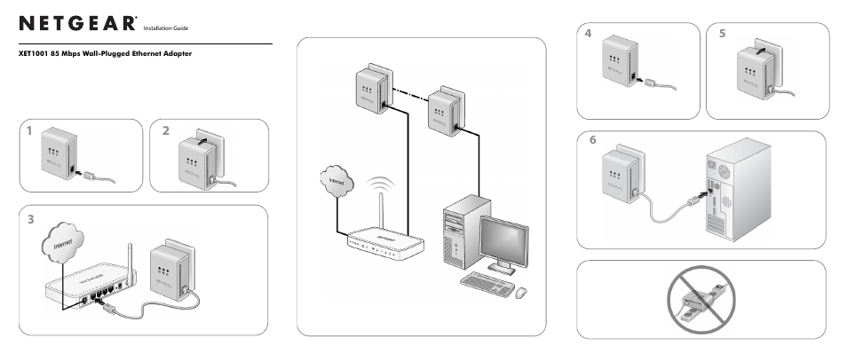 NETGEAR XET1001 User Manual | 2 pages