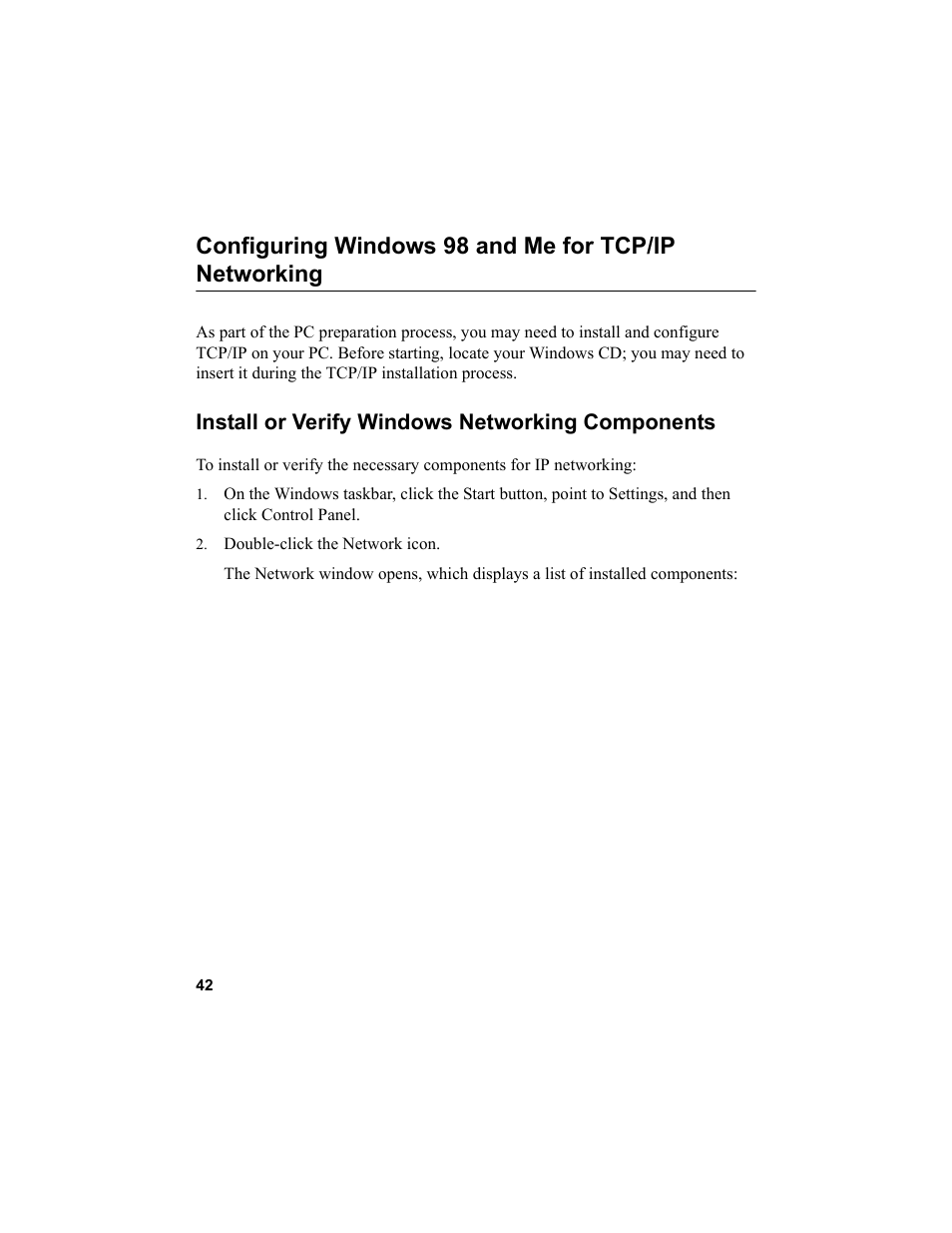 Install or verify windows networking components, Double-click the network icon | NETGEAR MA101 User Manual | Page 48 / 67