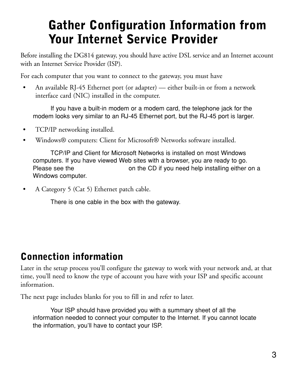 NETGEAR DG814 User Manual | Page 5 / 16