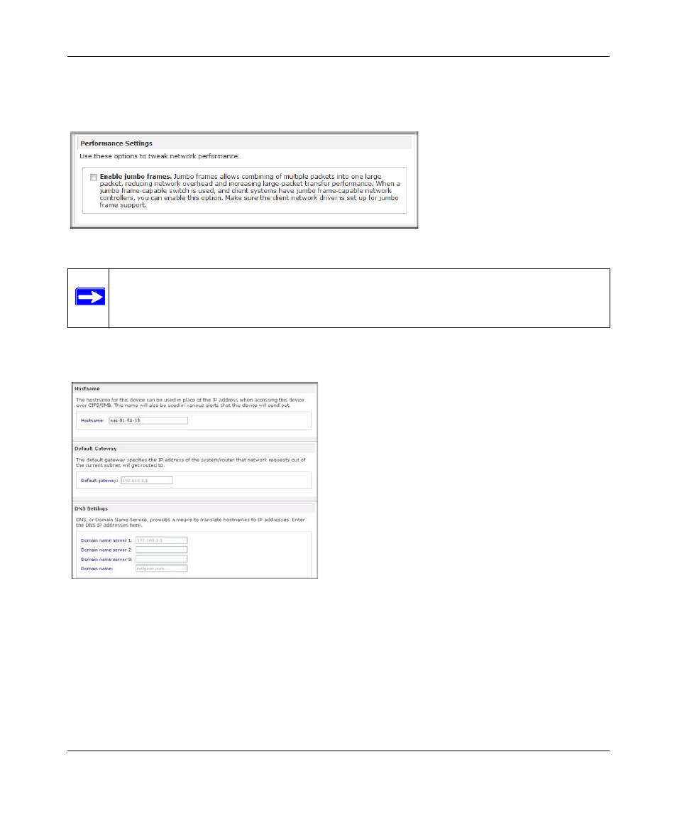 Global network settings, Global network settings -5 | NETGEAR ReadyNAS Pro Business Edition User Manual | Page 27 / 120