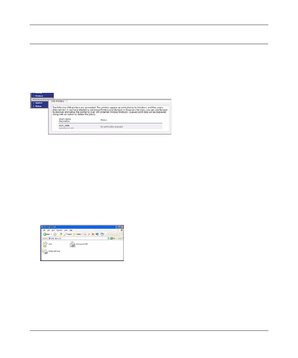 Setting up printers, Print shares over cifs/smb, Ipp printing | Setting up printers -22, Print shares over cifs/smb -22, Ipp printing -22 | NETGEAR ReadyNAS Pro Business Edition User Manual | Page 44 / 120
