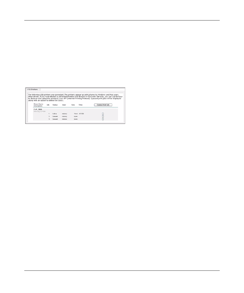 Managing print queues, Managing print queues -23 | NETGEAR ReadyNAS Pro Business Edition User Manual | Page 45 / 120