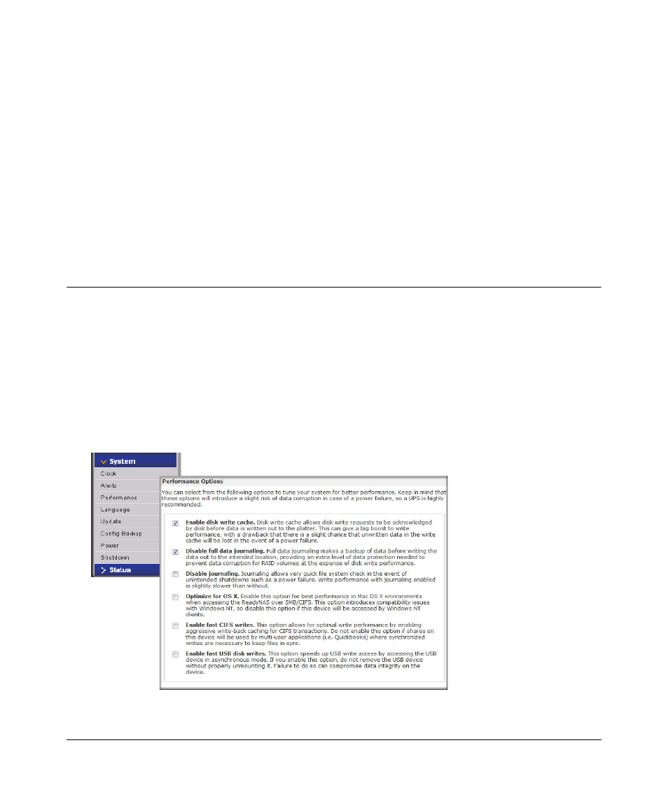 Chapter 5 optimizing performance, Performance, Performance -1 | NETGEAR ReadyNAS Pro Business Edition User Manual | Page 91 / 120