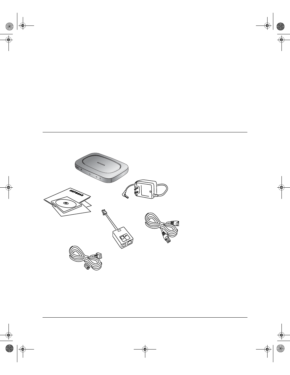 Chapter 2 setting up the hardware, Package contents, Chapter 2 | Setting up the hardware, Package contents -1, Setting up the hardware 2-1 | NETGEAR DM602 User Manual | Page 15 / 66