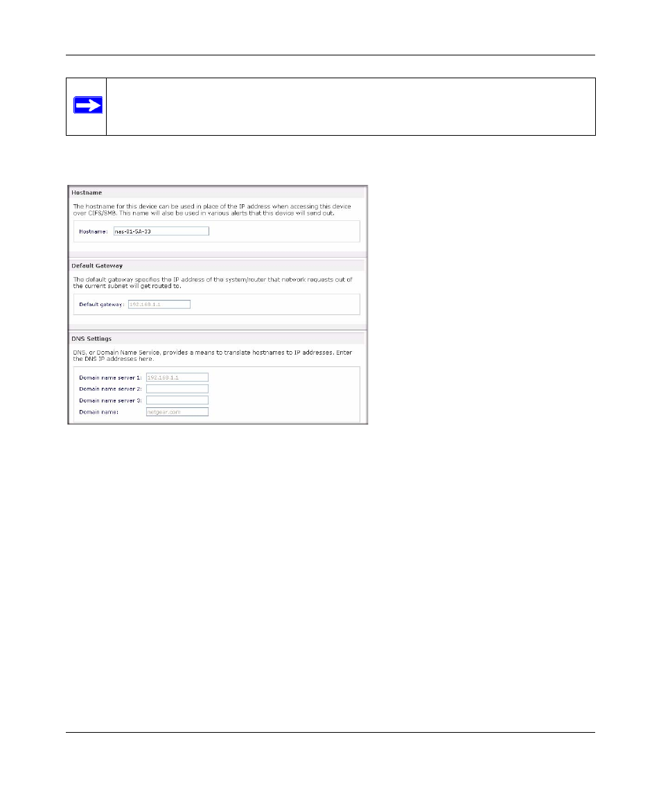 Global network settings, Global network settings -6 | NETGEAR ReadyNAS 2100 User Manual | Page 24 / 126