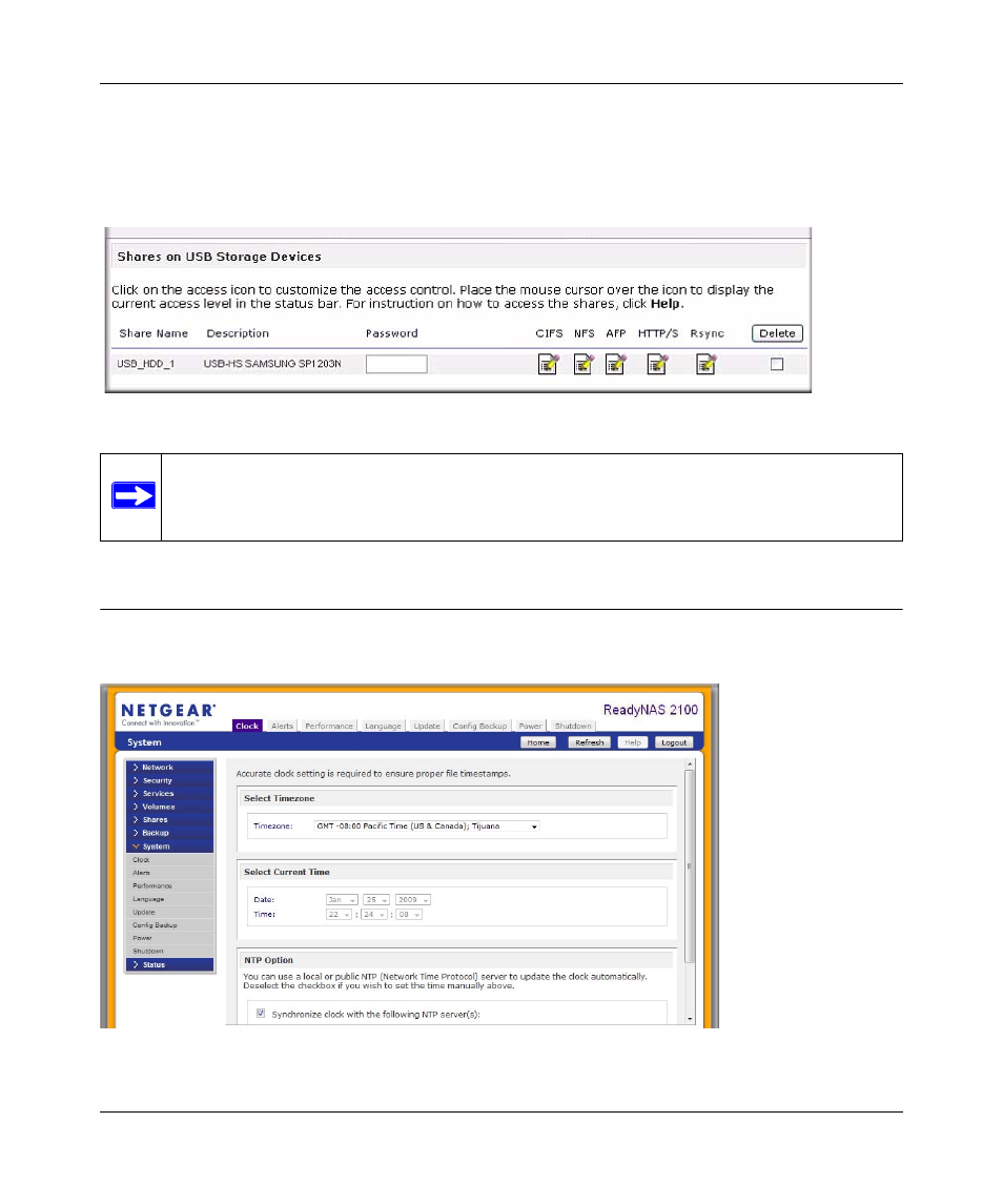 Adjusting system settings, Adjusting system settings -22 | NETGEAR ReadyNAS 2100 User Manual | Page 40 / 126