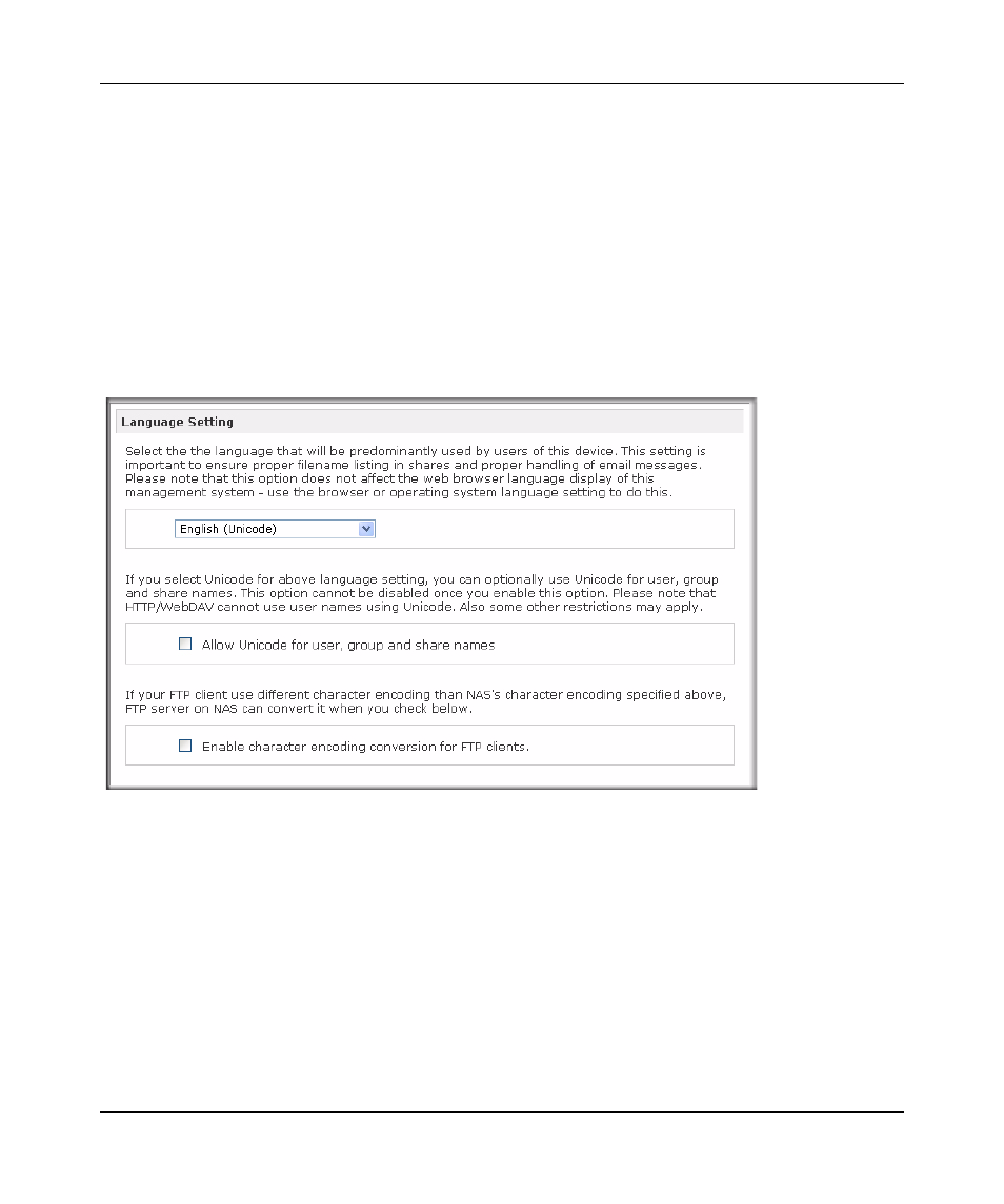 Language settings, Language settings -27 | NETGEAR ReadyNAS 2100 User Manual | Page 45 / 126