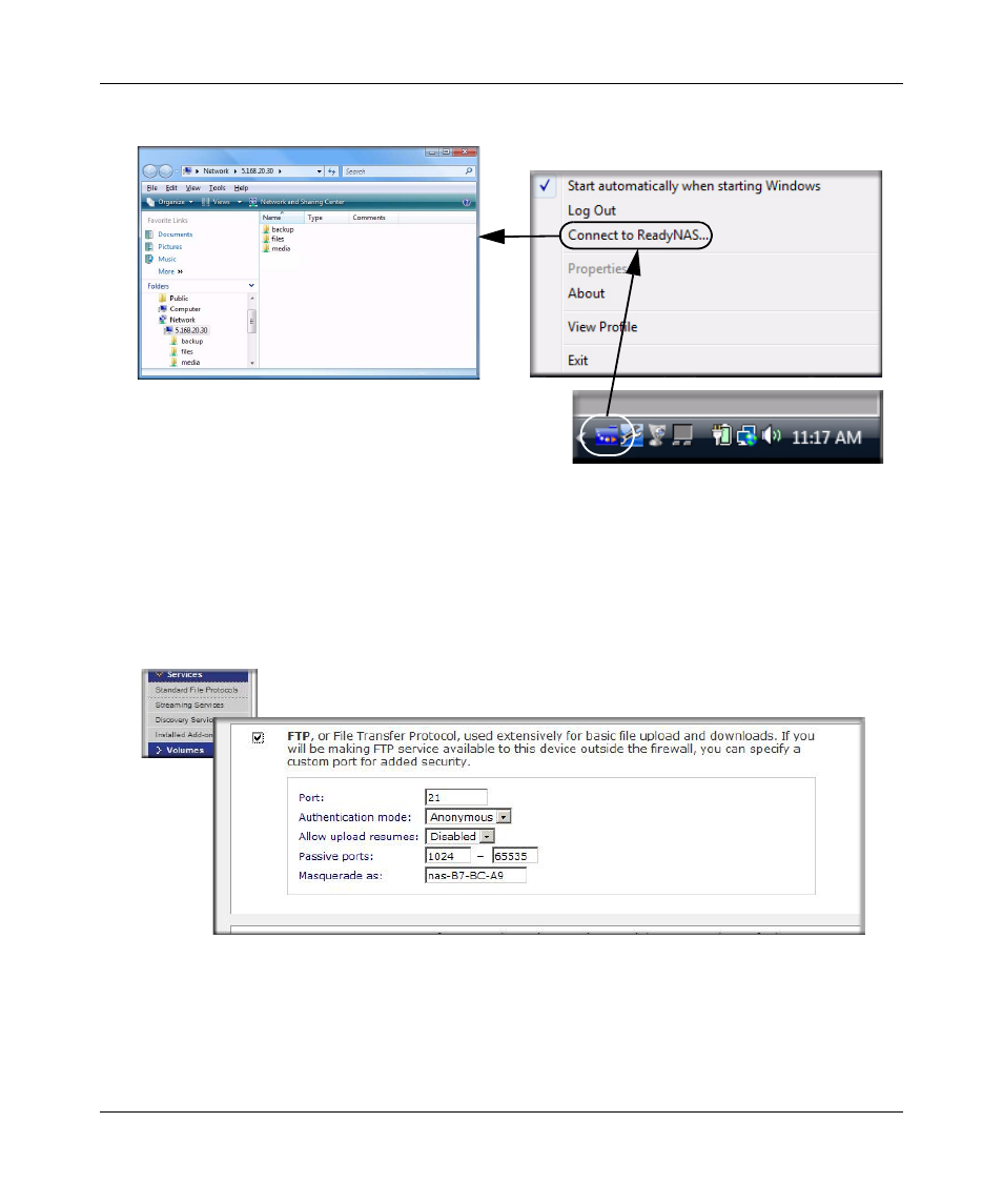 Remote ftp access, Remote ftp access -23 | NETGEAR ReadyNAS 2100 User Manual | Page 71 / 126