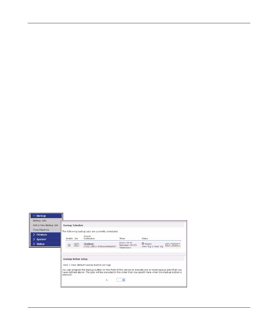 Viewing the backup schedule, Viewing the backup schedule -7 | NETGEAR ReadyNAS 2100 User Manual | Page 81 / 126
