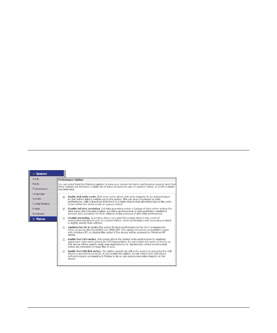 Optimizing performance, Optimizing performance -1 | NETGEAR ReadyNAS 2100 User Manual | Page 89 / 126