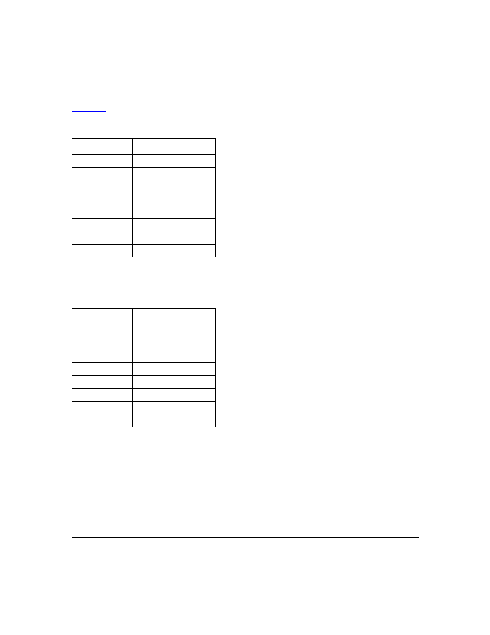 Table e-1, Table e-2 | NETGEAR XM128 ISDN User Manual | Page 140 / 156