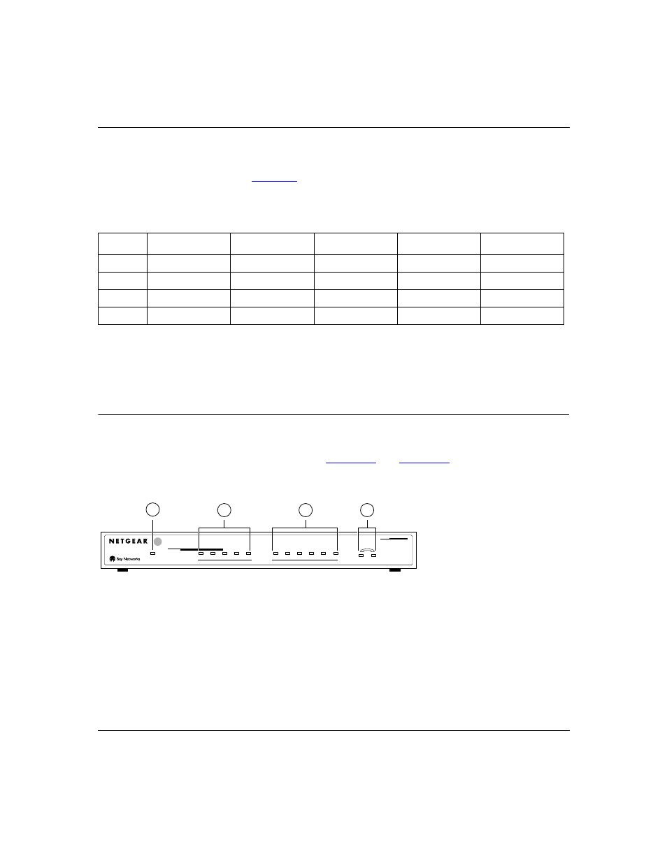 Interface options, Table11. interface options, Front panel | Interface options -3, Front panel -3, Table 1-1, Introduction 1-3 | NETGEAR XM128 ISDN User Manual | Page 23 / 156