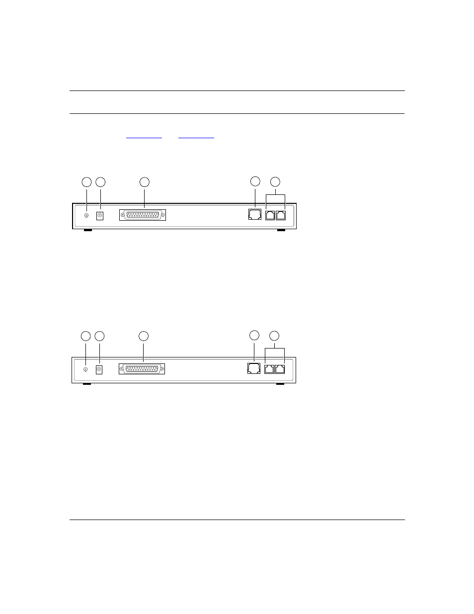 Rear panel, Rear panel -6, Figure 1-3 | Figure 1-4, 6 introduction | NETGEAR XM128 ISDN User Manual | Page 26 / 156
