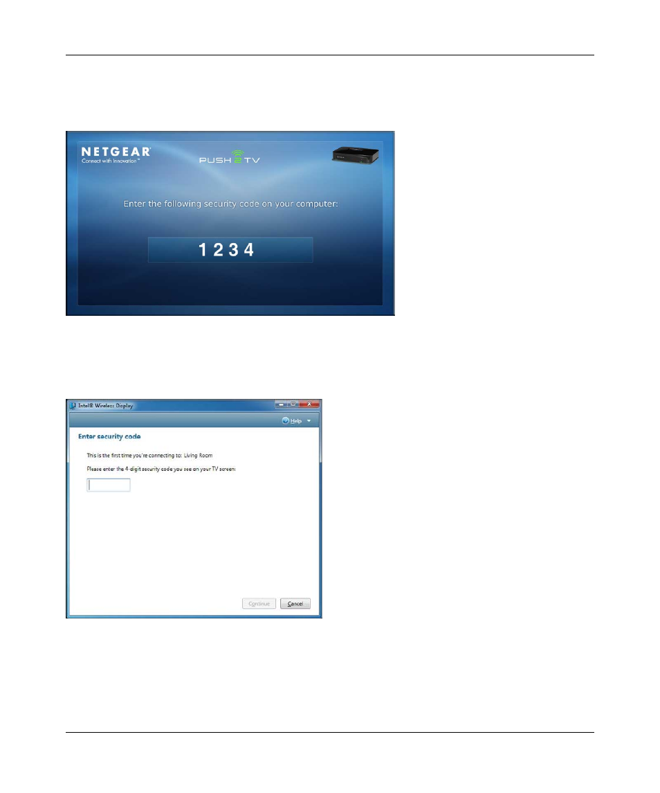 Step 1: entering a security code, Step 1: entering a security code -6 | NETGEAR PTV1000 User Manual | Page 15 / 34
