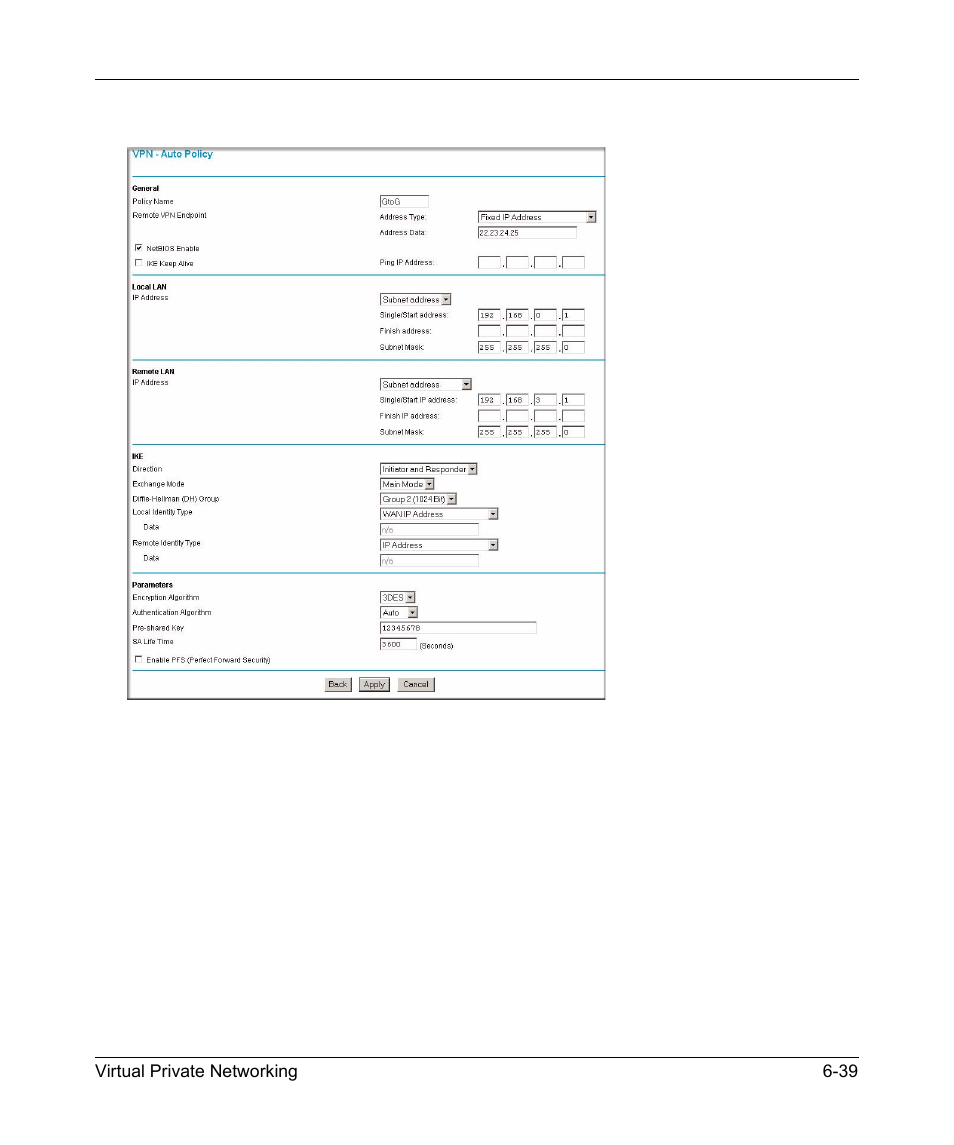NETGEAR 54 Mbps Wireless ADSL Firewall DG834G User Manual | Page 133 / 176