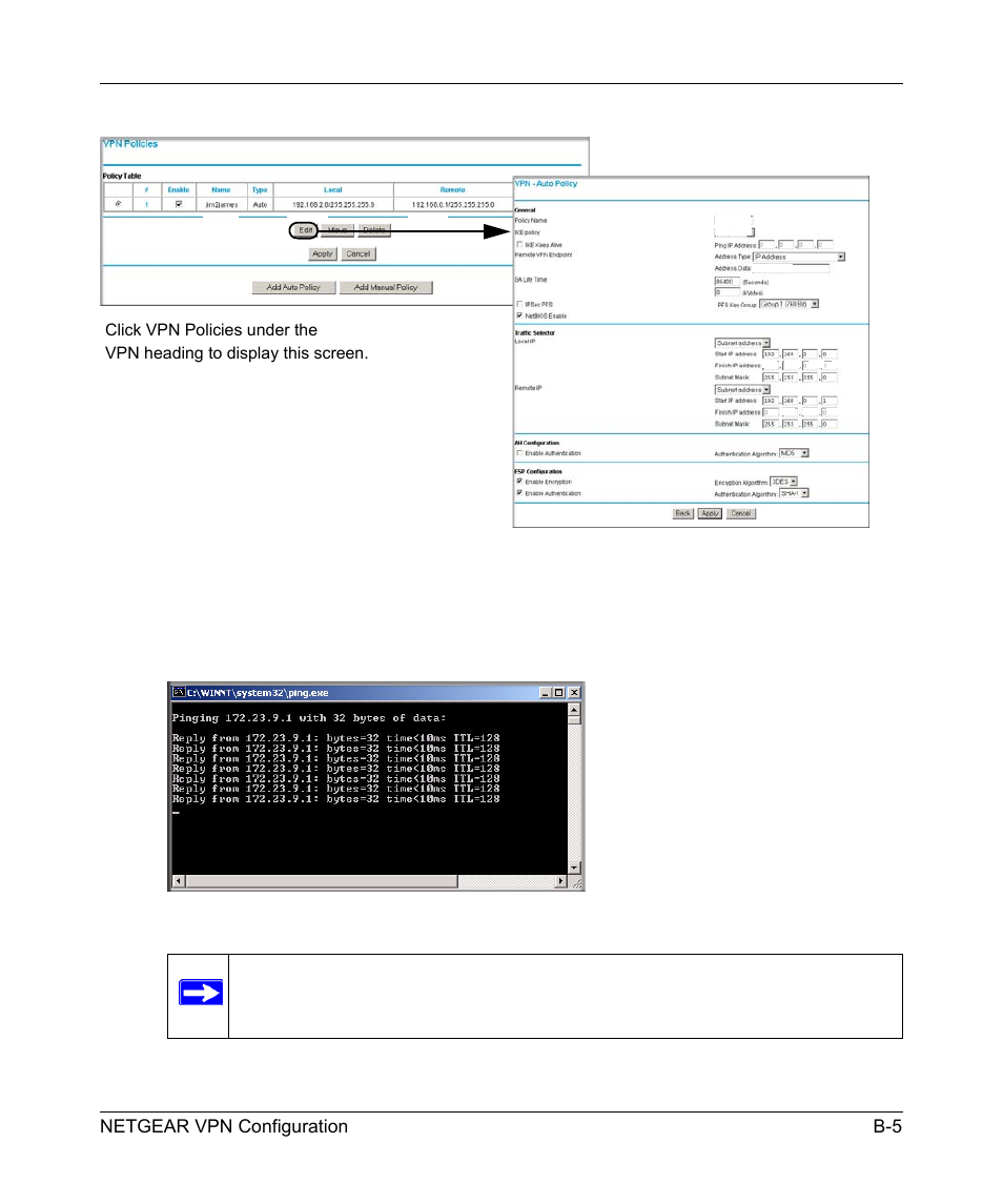 Figure b-4 figure b-5 | NETGEAR 54 Mbps Wireless ADSL Firewall DG834G User Manual | Page 155 / 176
