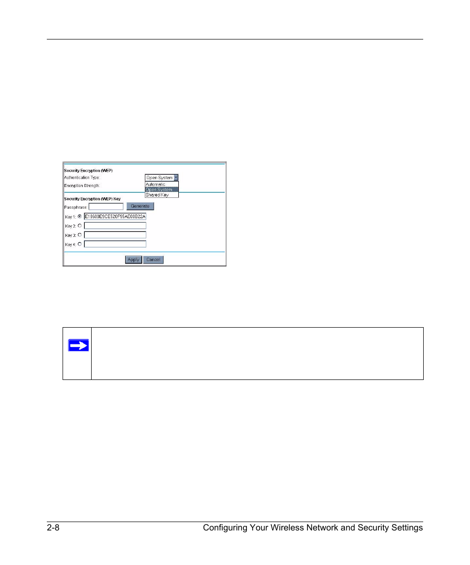 Configuring wep -4, Configuring wep | NETGEAR 54 Mbps Wireless ADSL Firewall DG834G User Manual | Page 36 / 176