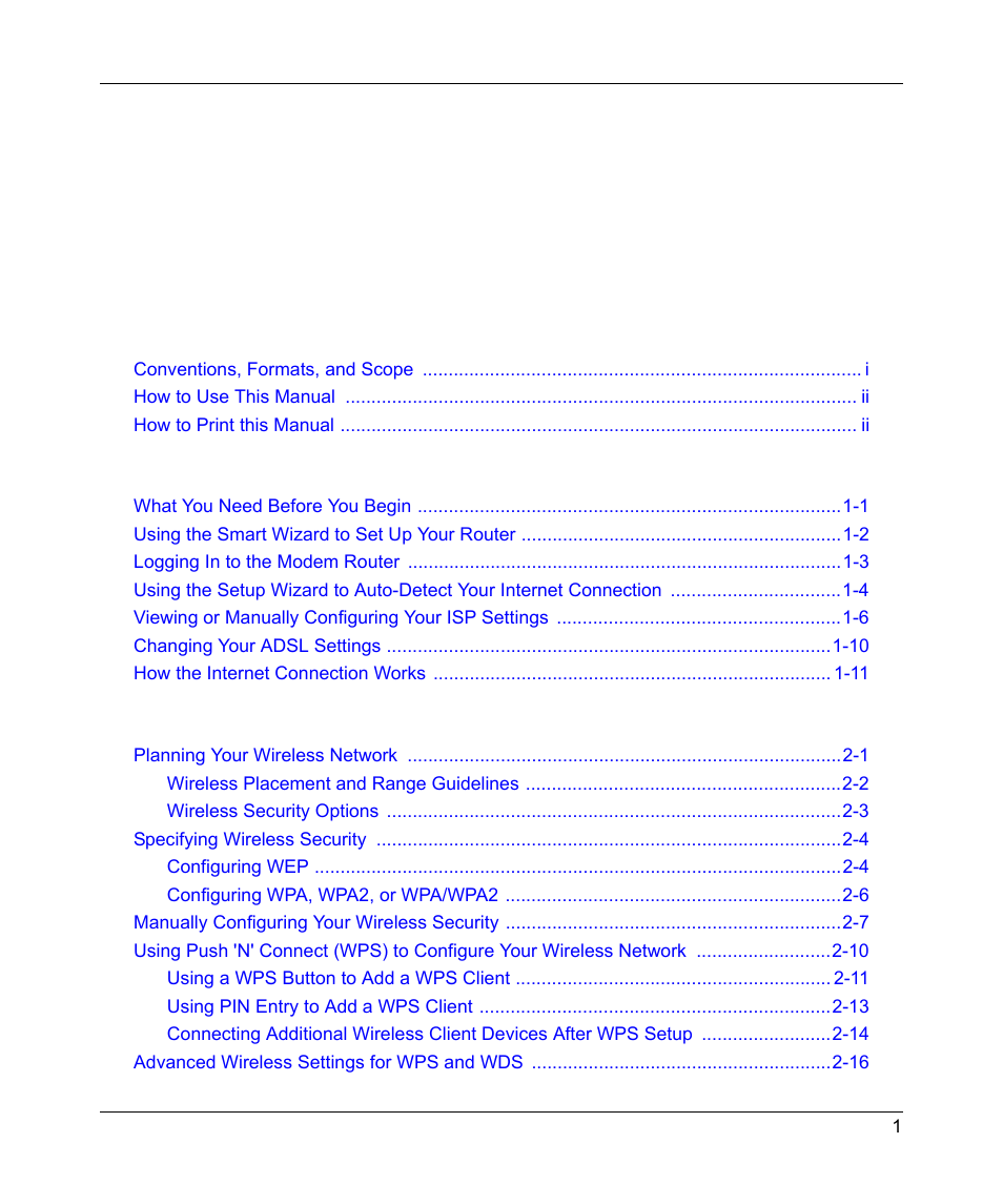 NETGEAR 54 Mbps Wireless ADSL Firewall DG834G User Manual | Page 7 / 176