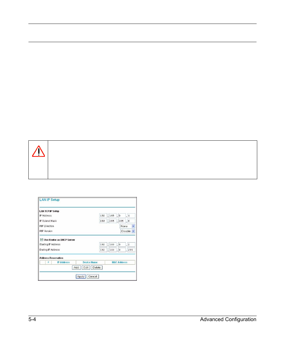 Configuring your lan ip settings, Configuring your lan ip settings -4 | NETGEAR 54 Mbps Wireless ADSL Firewall DG834G User Manual | Page 80 / 176