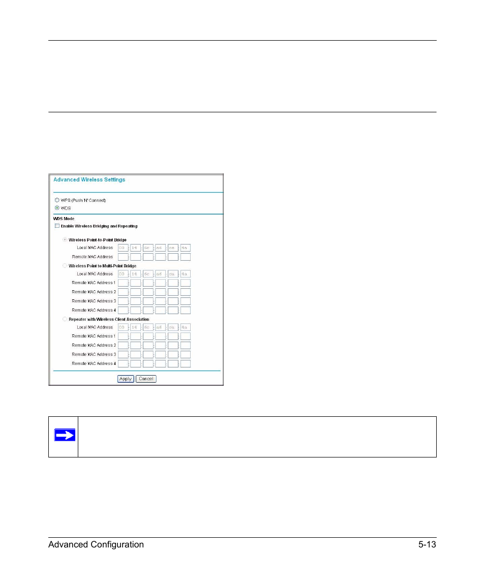 Configuring wireless bridging and repeating (wds) | NETGEAR 54 Mbps Wireless ADSL Firewall DG834G User Manual | Page 89 / 176