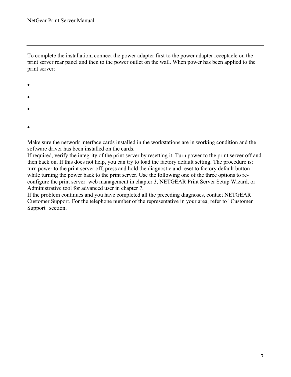 4verifying power, Erifying, Ower | 4 verifying power | NETGEAR PS111W User Manual | Page 16 / 106