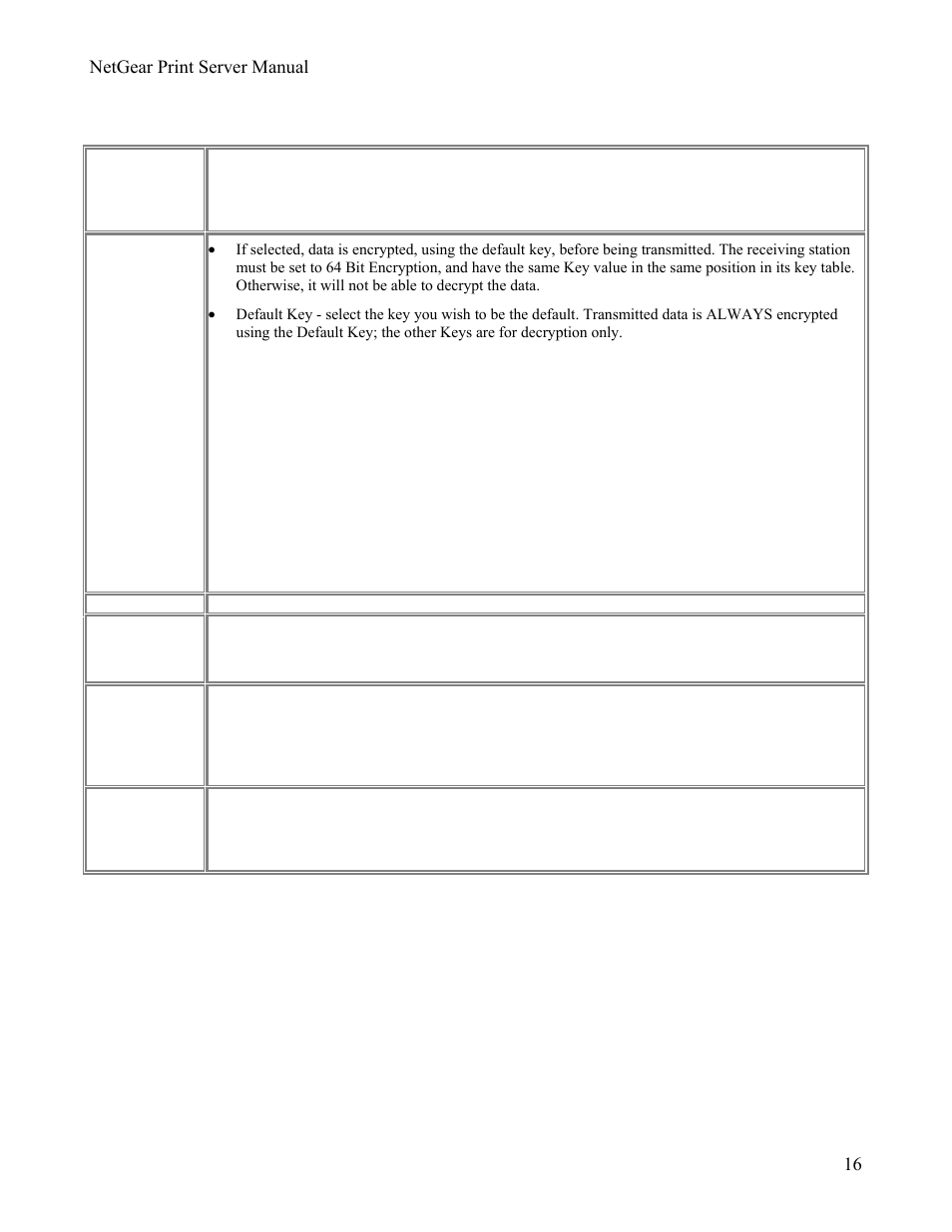 Wep data privacy fields | NETGEAR PS111W User Manual | Page 25 / 106