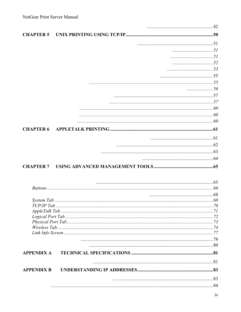 NETGEAR PS111W User Manual | Page 8 / 106