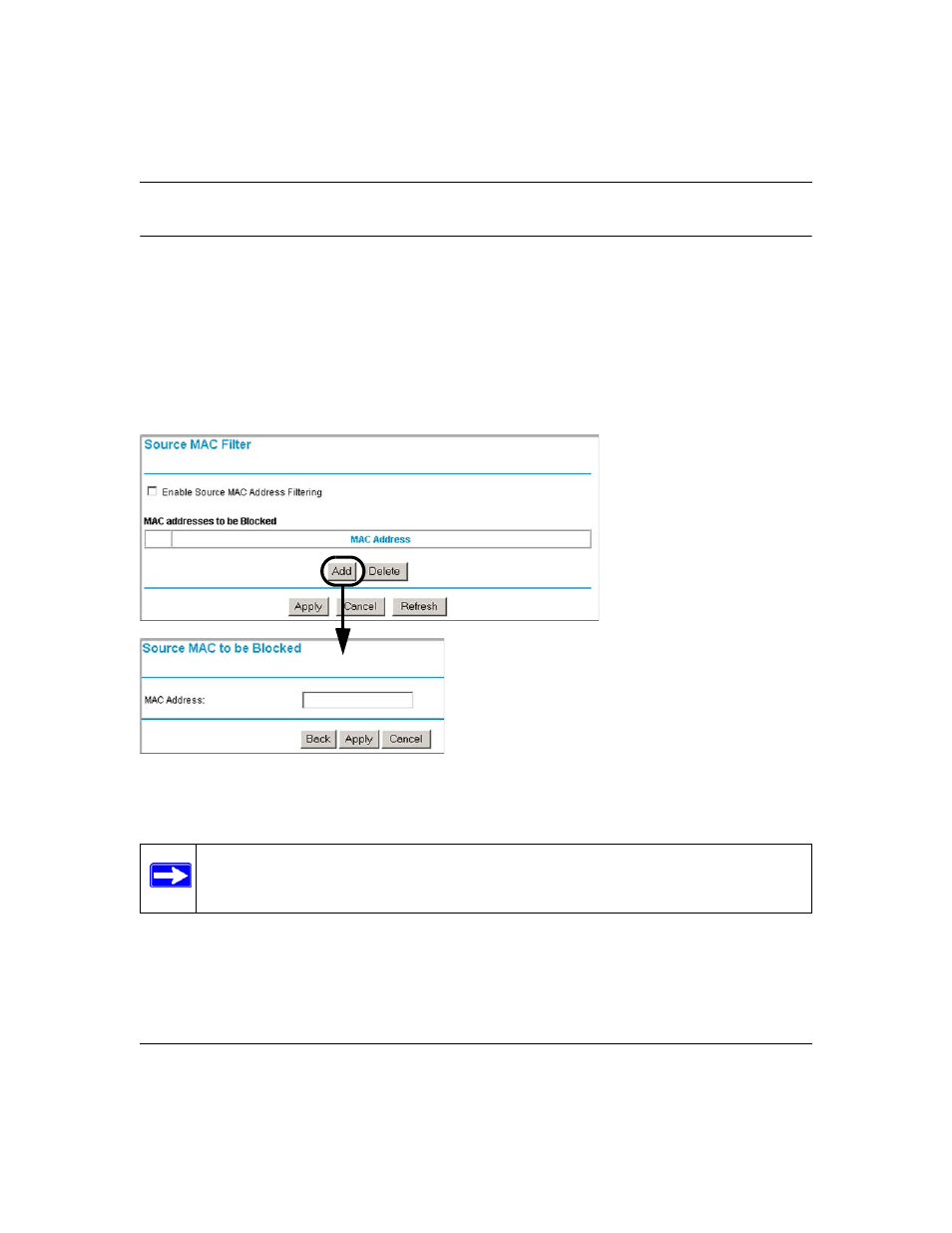 Source mac filtering, Source mac filtering -27, Source mac | NETGEAR ProSafe FVS124G User Manual | Page 103 / 238