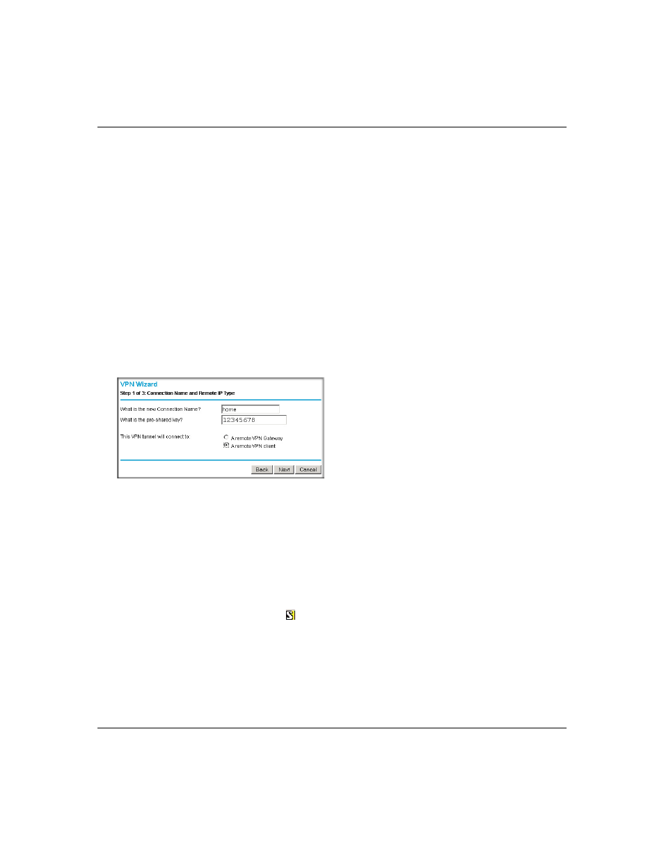 Configuring the fvs124g, Configuring the vpn client, Configuring the fvs124g -12 | Configuring the vpn client -12 | NETGEAR ProSafe FVS124G User Manual | Page 124 / 238