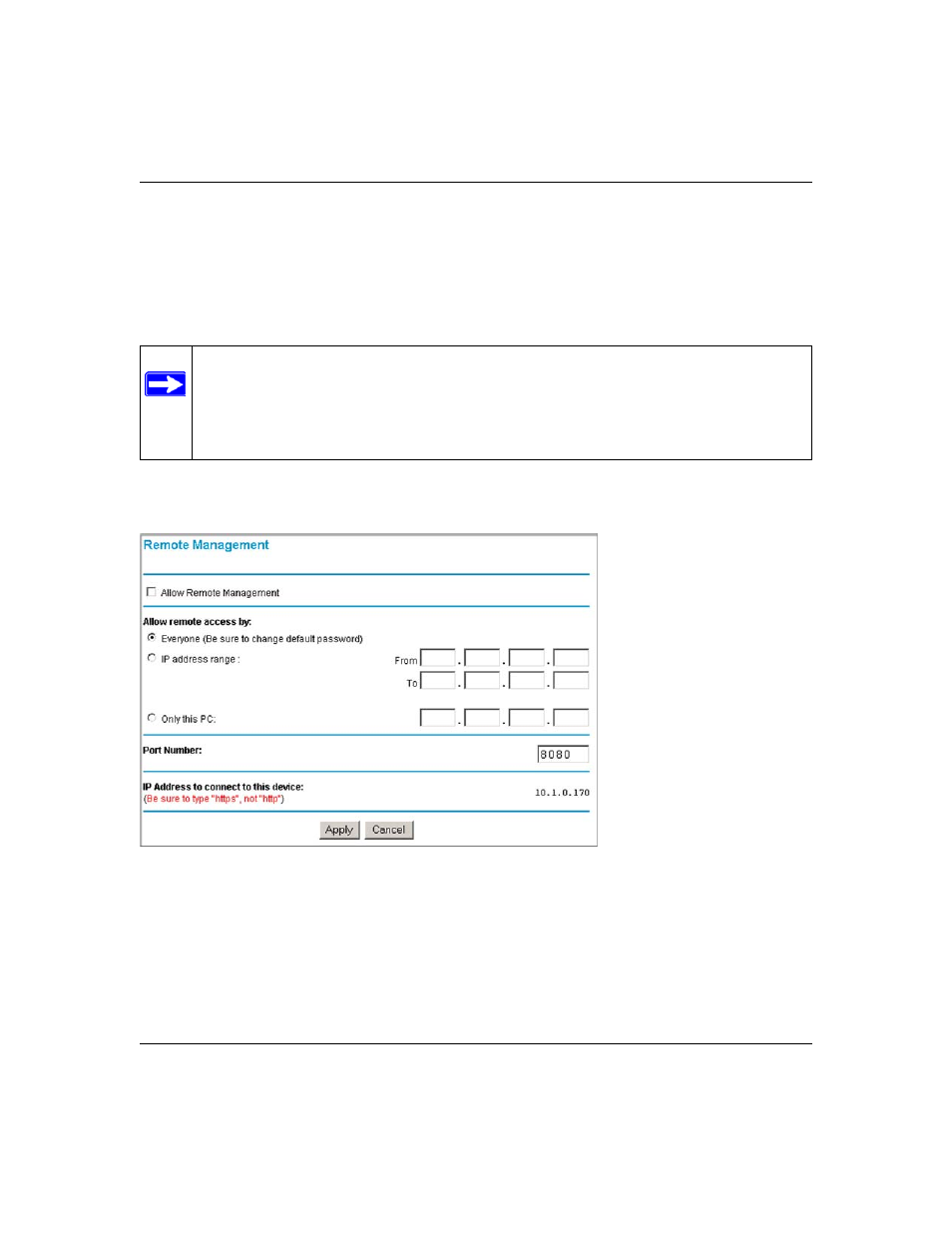 Enabling remote management access, Enabling remote management access -9, Enabling remote management | For more information | NETGEAR ProSafe FVS124G User Manual | Page 143 / 238