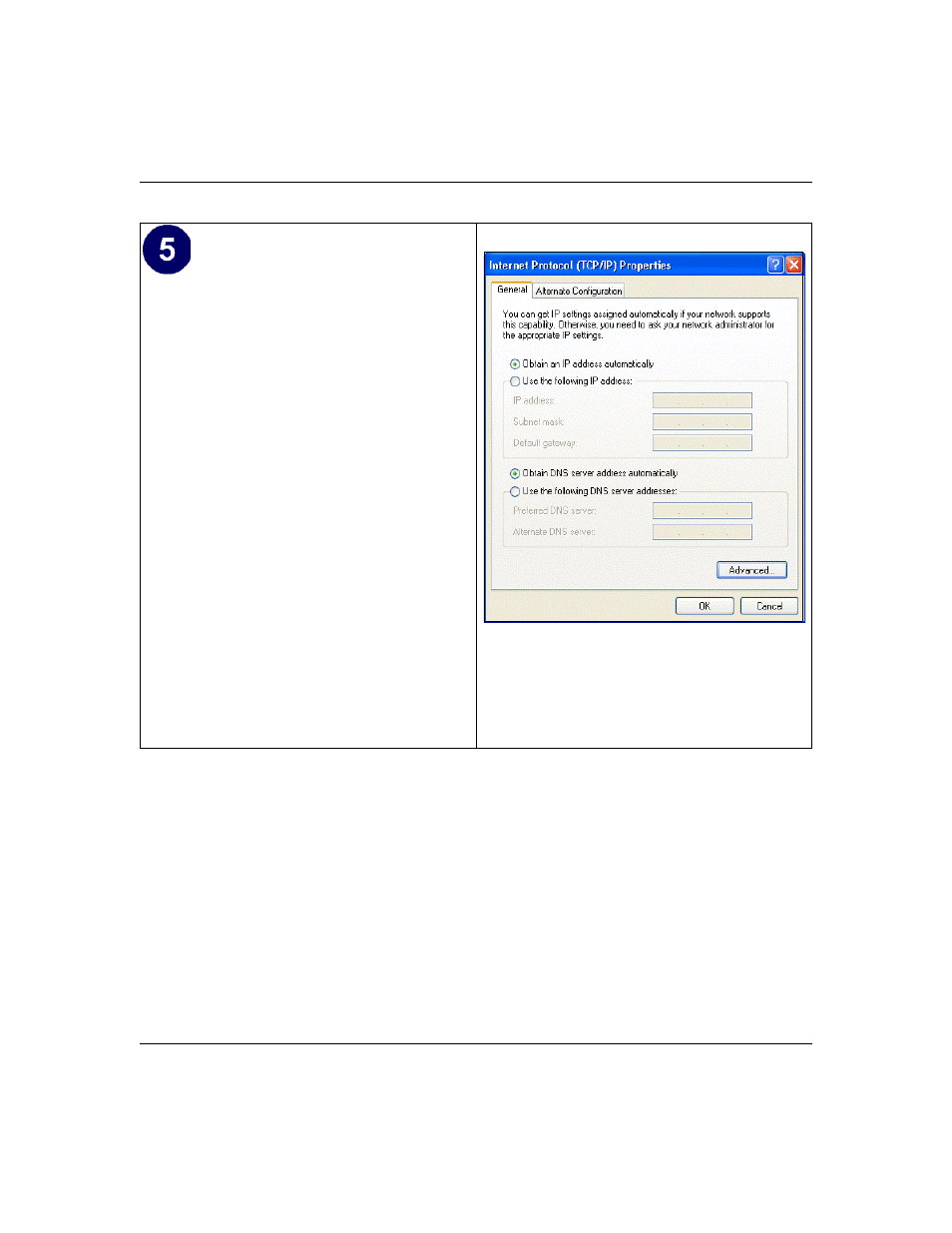 Dhcp configuration of tcp/ip in windows 2000 | NETGEAR ProSafe FVS124G User Manual | Page 202 / 238