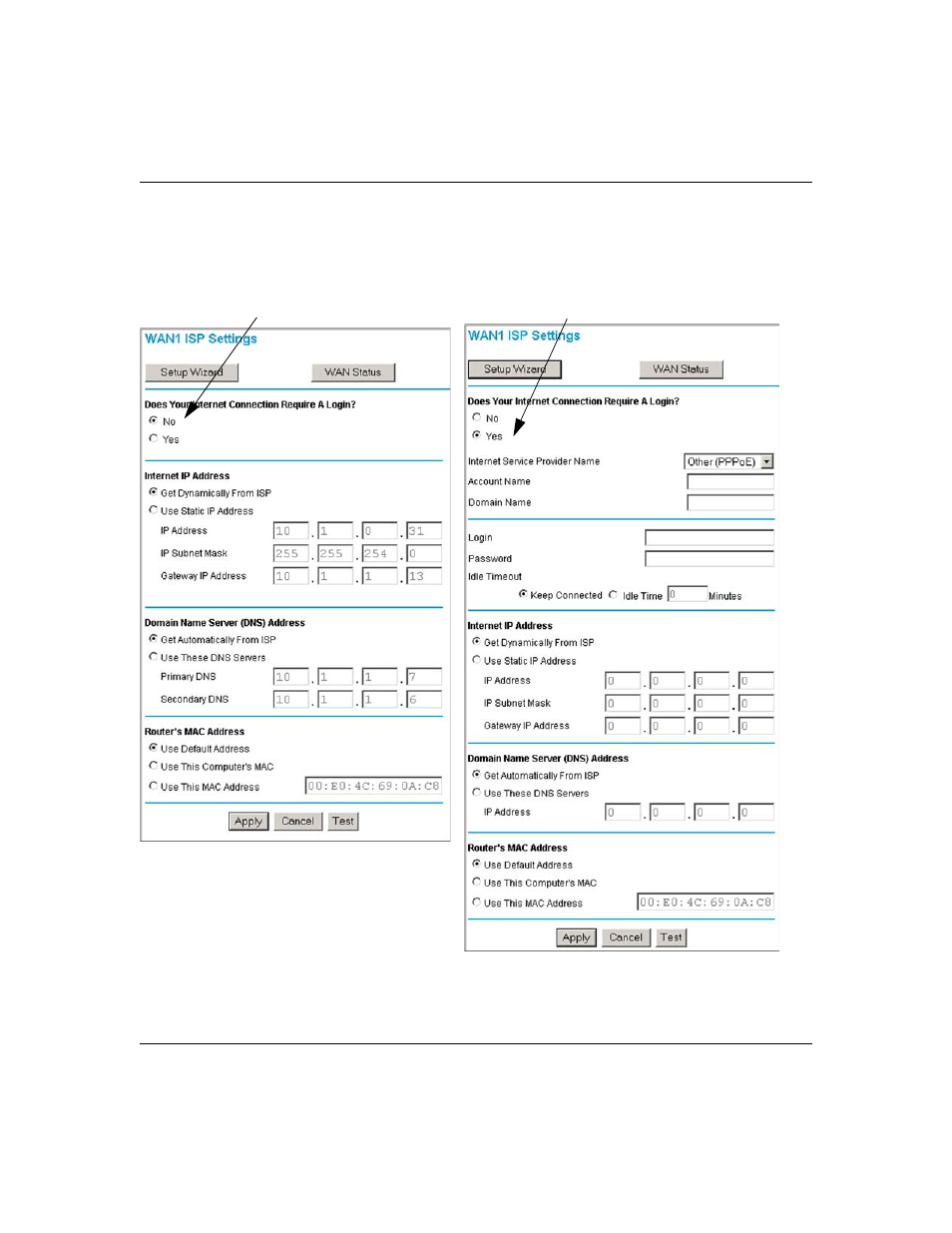 Manually configuring your internet connection, Manually configuring your internet connection -12, E procedure | Manually configuring your | NETGEAR ProSafe FVS124G User Manual | Page 56 / 238