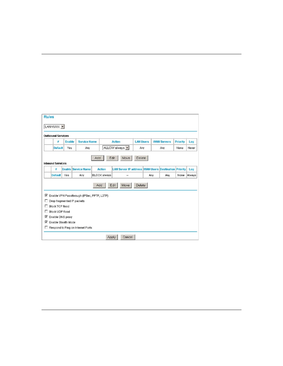 Figure 6-1 | NETGEAR ProSafe FVS124G User Manual | Page 78 / 238