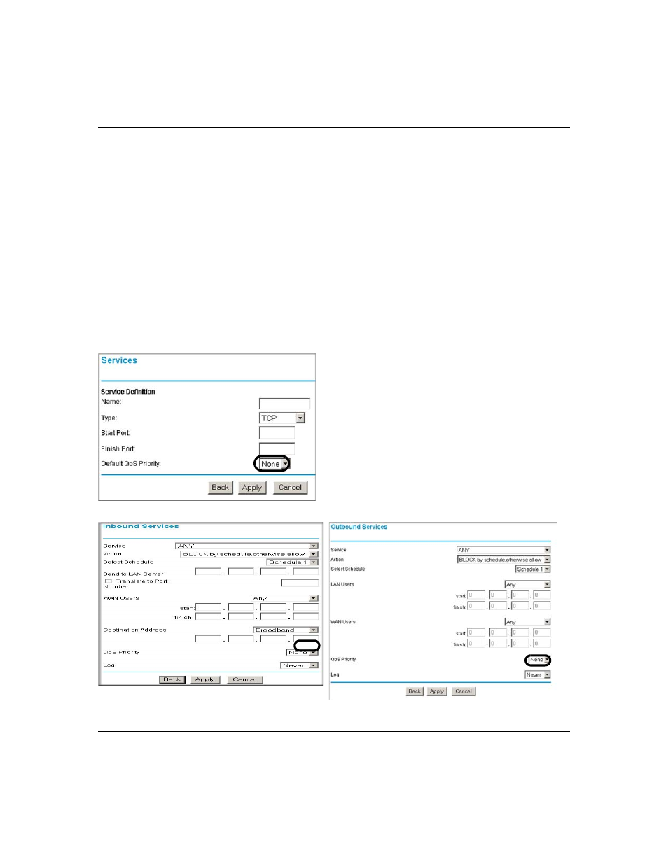 Quality of service (qos) priorities, Quality of service (qos) priorities -18, Quality of service | NETGEAR ProSafe FVS124G User Manual | Page 94 / 238