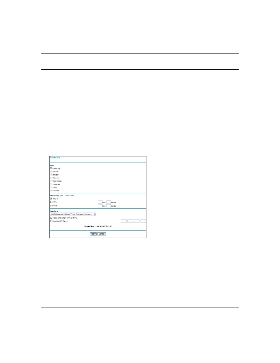 Setting times and scheduling firewall services, How to set your time zone, Setting times and scheduling firewall services -14 | How to set your time zone -14 | NETGEAR DG834GT User Manual | Page 74 / 176