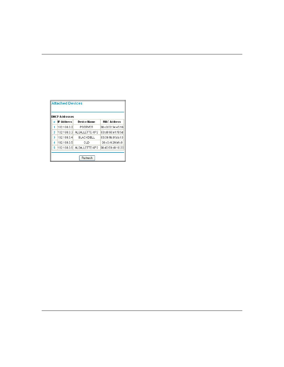 Viewing attached devices, Viewing, selecting, and saving logged information, Viewing attached devices -9 | NETGEAR DG834GT User Manual | Page 85 / 176