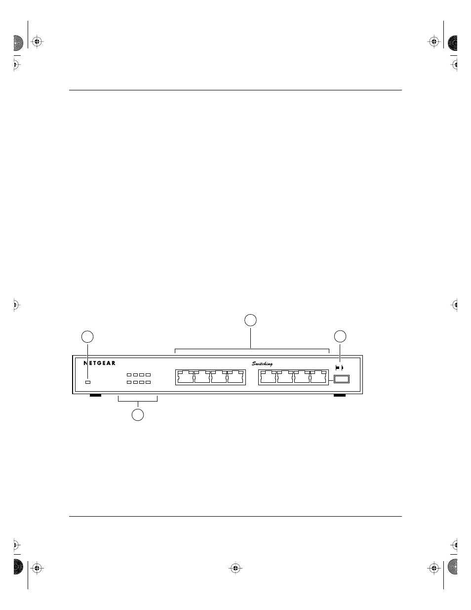 Chapter2 chapter2 physical description, Front panel, Chapter 2 physical description | Front panel -1, Figure 2-1, Front panel of the model sw108 switch -1 | NETGEAR ETHERNET SWITCH SW108 User Manual | Page 13 / 40