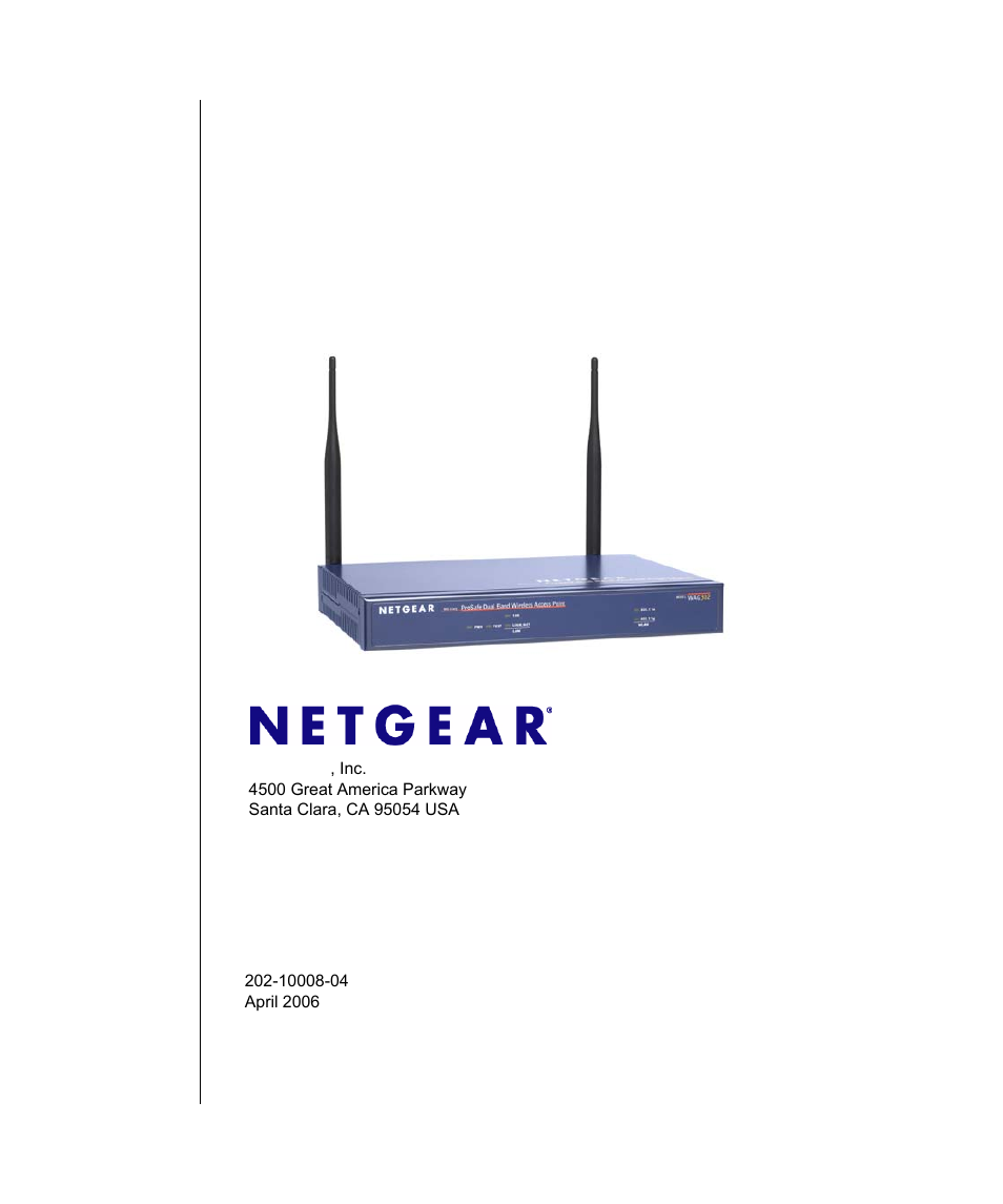 NETGEAR 802.11G PROSAFE WIRELESS ACCESS POINT WG302 User Manual | 8 pages