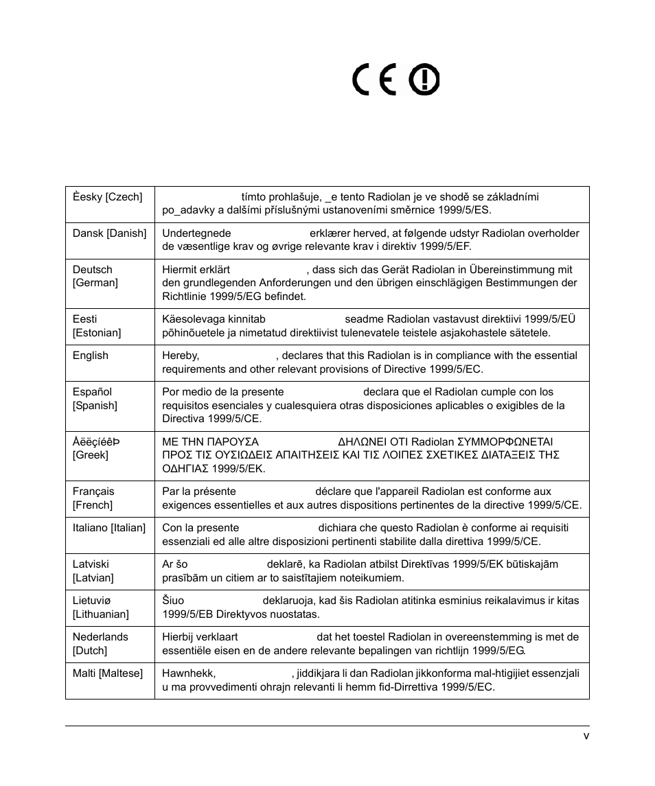 Europe – eu declaration of conformity | NETGEAR 802.11G PROSAFE WIRELESS ACCESS POINT WG302 User Manual | Page 5 / 8