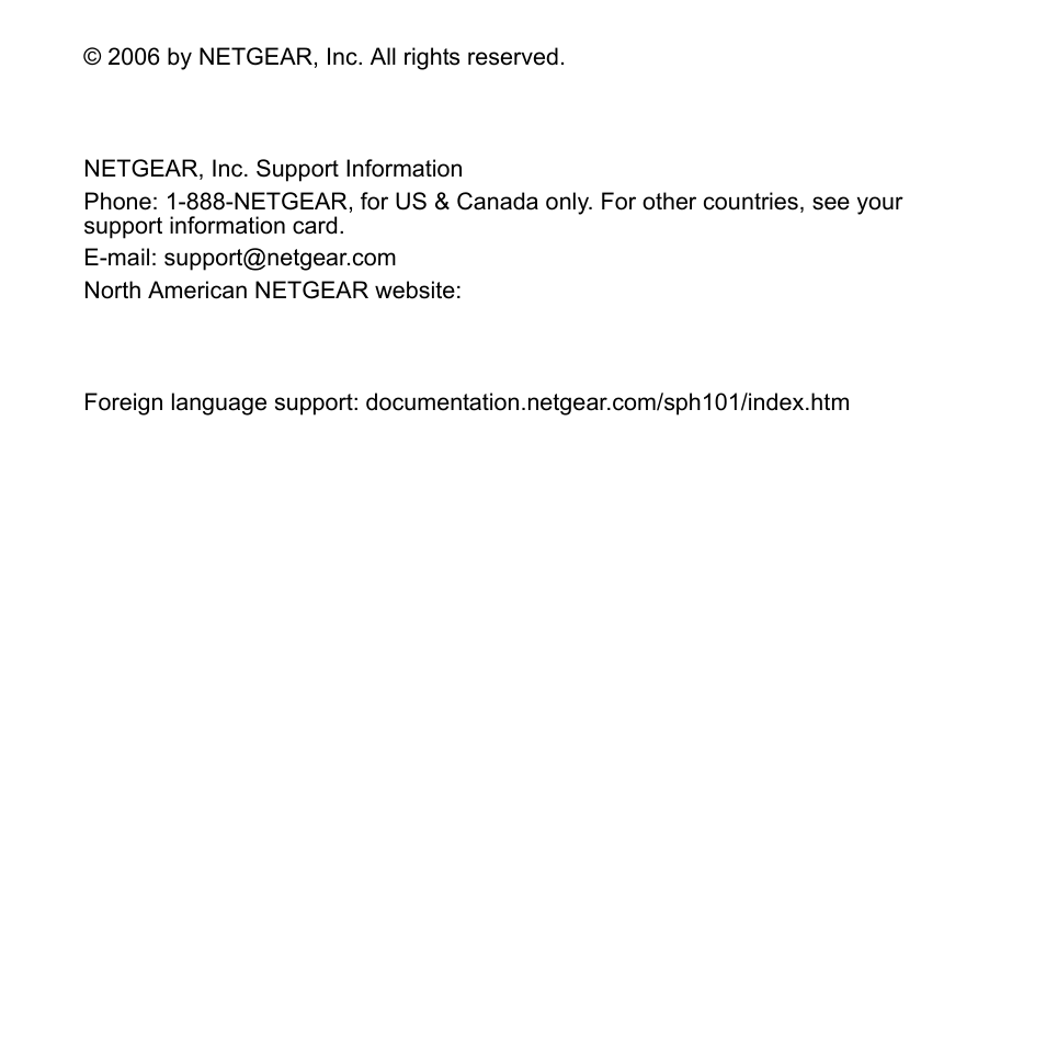 Customer support, Translated versions of this manual | NETGEAR Skype SPH101 User Manual | Page 2 / 56