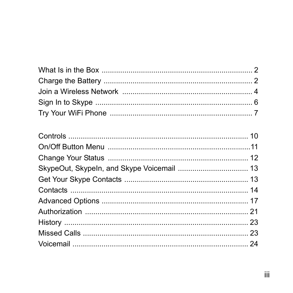 NETGEAR Skype SPH101 User Manual | Page 3 / 56