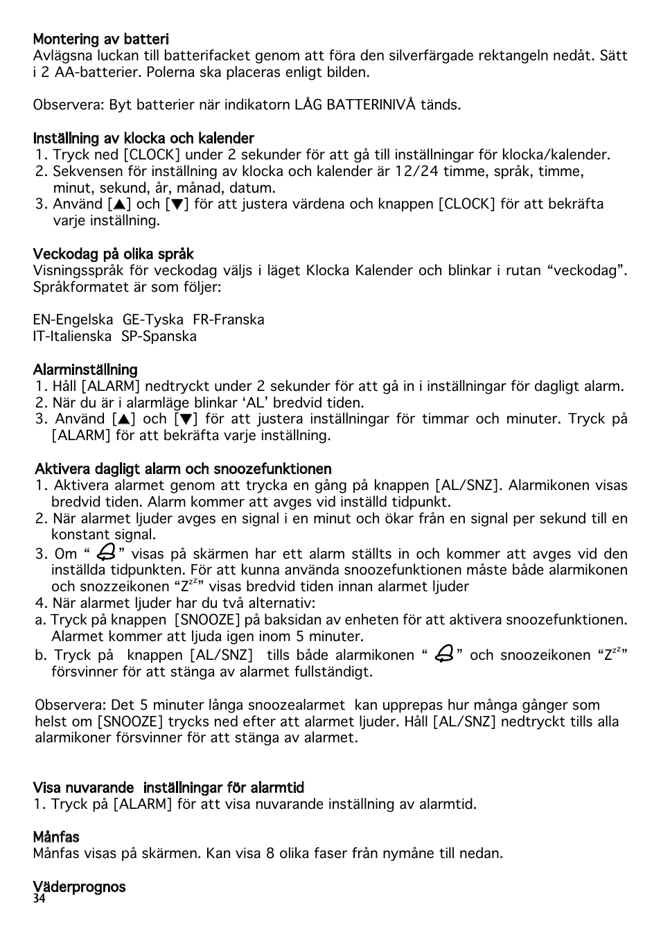 National Geographic IN102TOP User Manual | Page 34 / 50