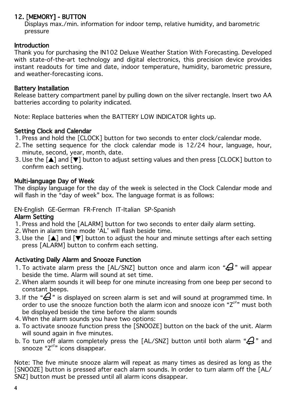 National Geographic IN102TOP User Manual | Page 4 / 50