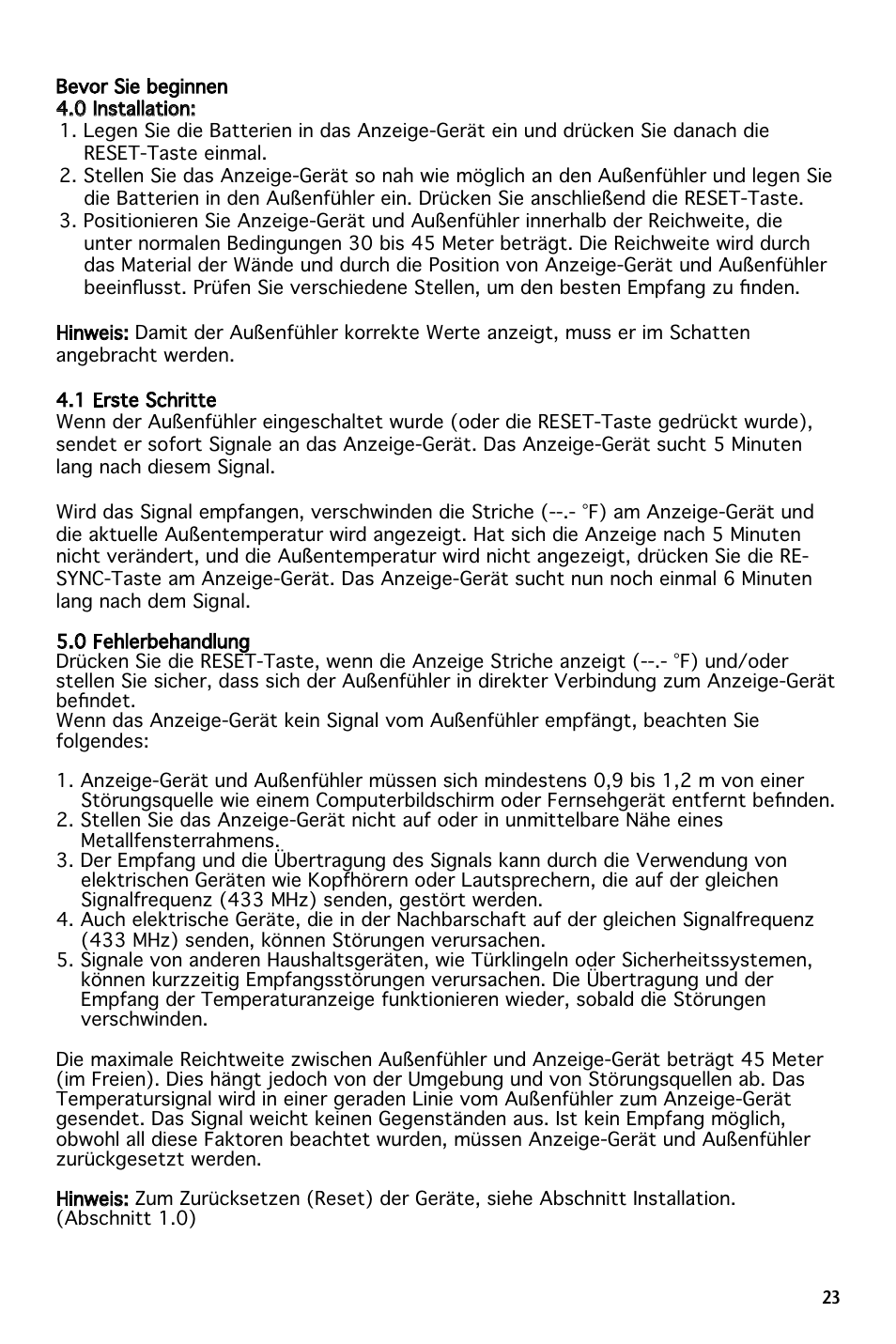 National Geographic 260NE User Manual | Page 23 / 66
