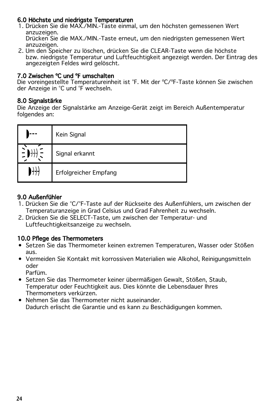 National Geographic 260NE User Manual | Page 24 / 66