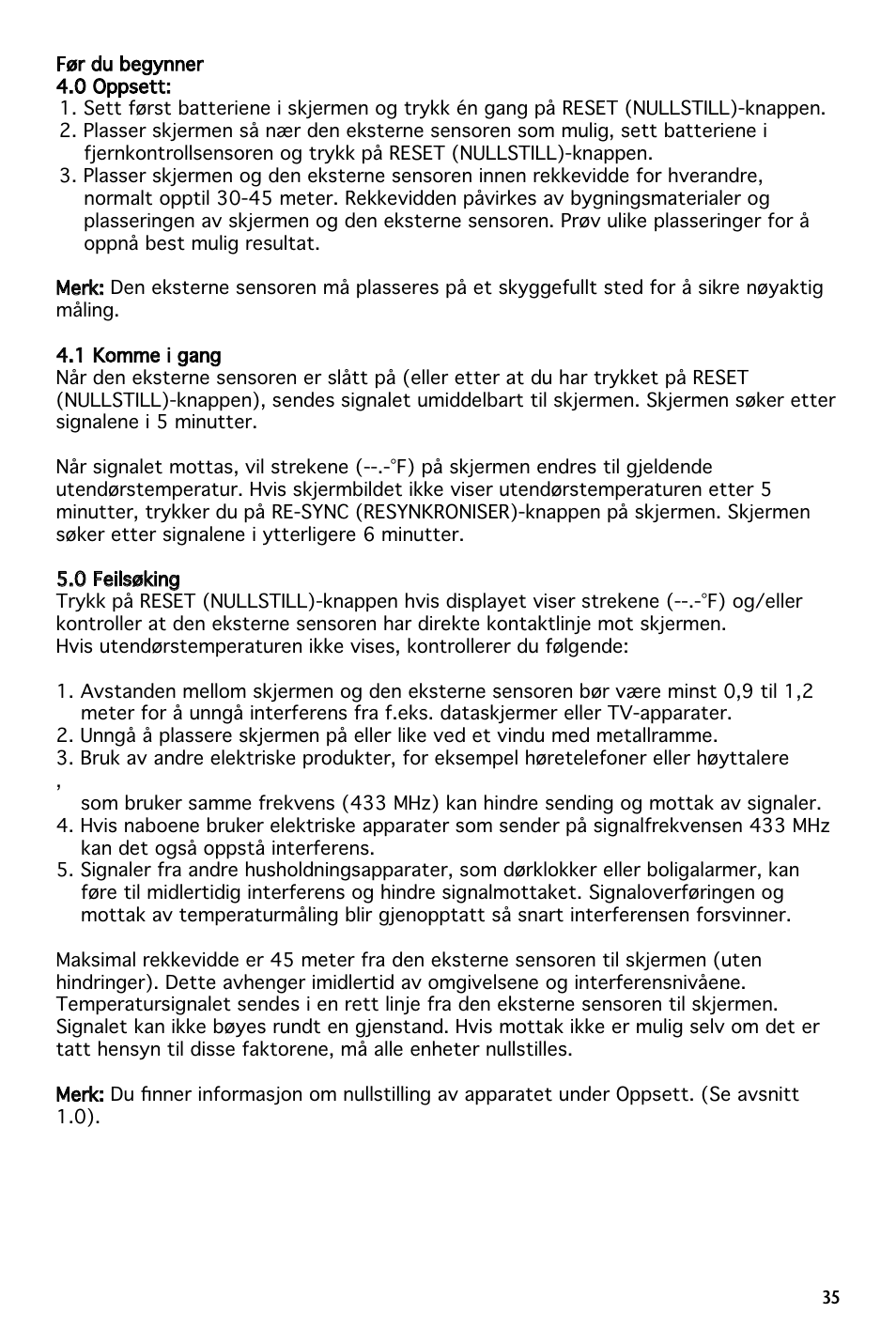 National Geographic 260NE User Manual | Page 35 / 66