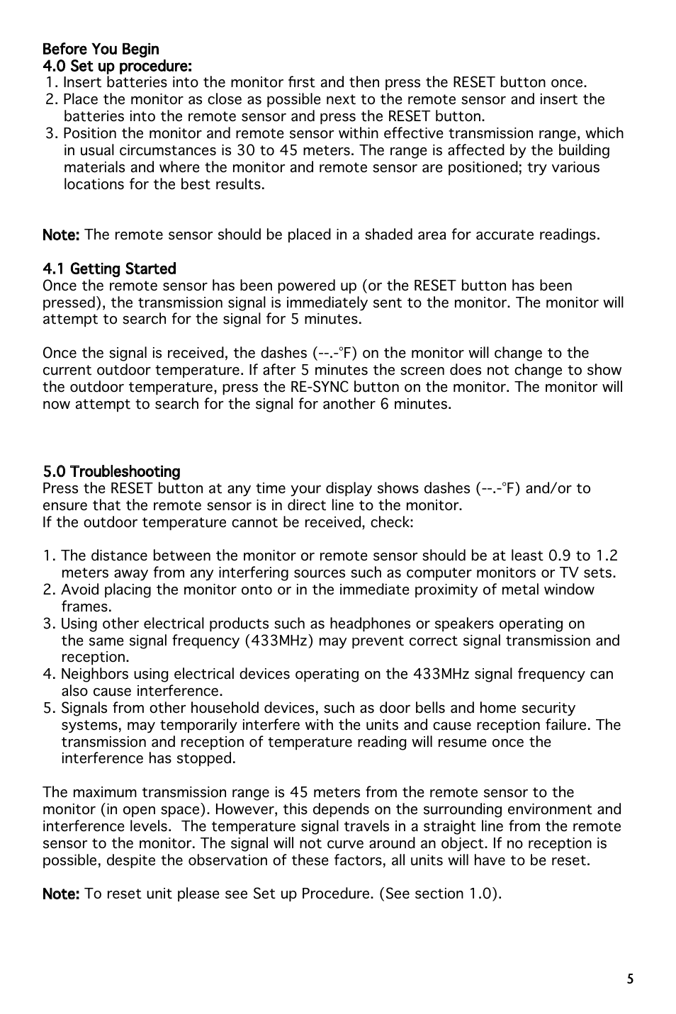National Geographic 260NE User Manual | Page 5 / 66